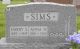 Sims, Harry - Headstone