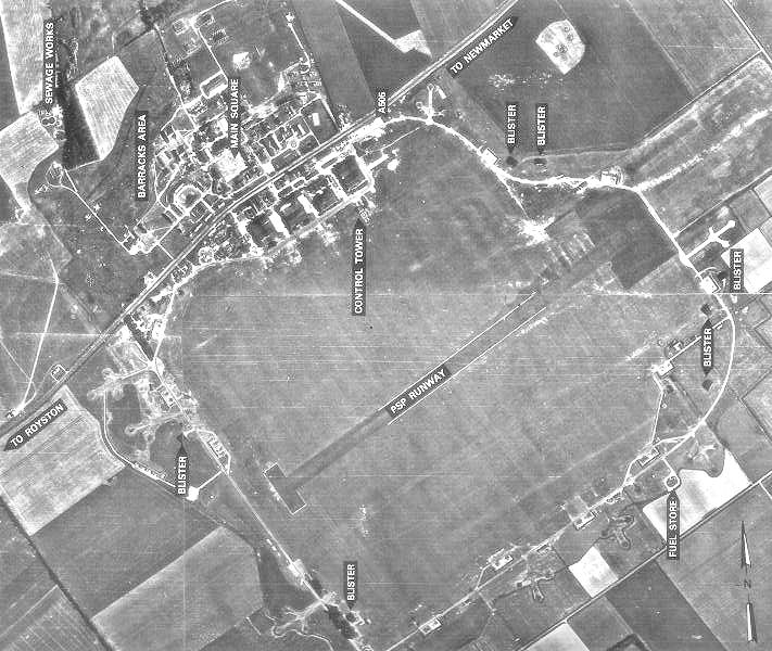 RAF - Duxford Aerodrome. Home of the 366th Fighter Group, 8th Air Force during WWII. 